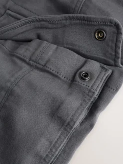 Next Gris de charbon de bois - Pantalon cargo coupe ajustée Motionflex stretch Clearance