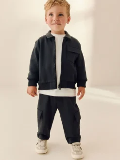 Next - Ensemble 3 pièces T-shirt et Survêtement (3mois-7ans) Gris de charbon de bois Sale