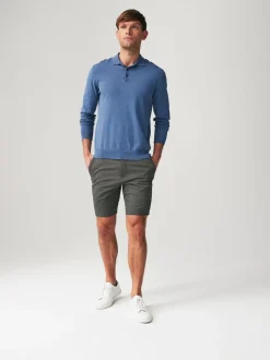 Next Gris de charbon de bois - - Short chino stretch Skinny Fit (Skinny Fit) Clearance