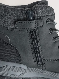 Next Gris de charbon de bois - Chaussures de randonnée montantes Thinsulate avec doublure