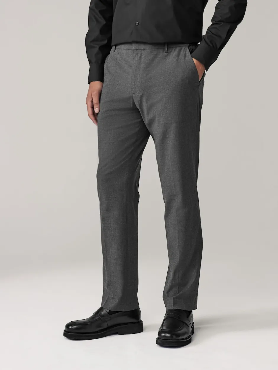 Next Gris de charbon de bois - Moulant - Pantalons extensibles à taille élastiquée Motionflex Sale