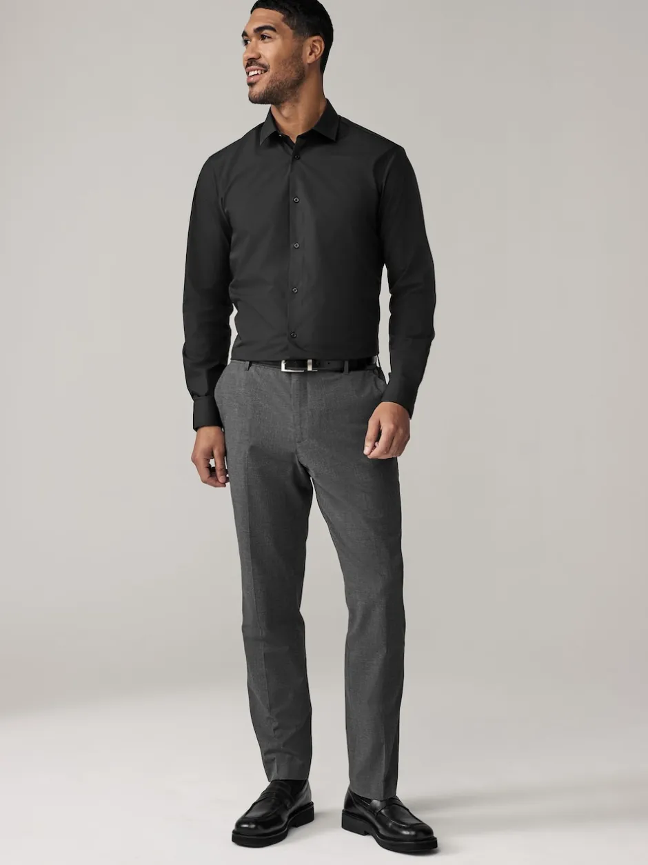 Next Gris de charbon de bois - Moulant - Pantalons extensibles à taille élastiquée Motionflex Sale