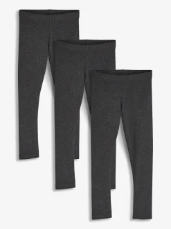 Next - Lot de 3 leggings (3-16ans) Gris de charbon de bois Outlet