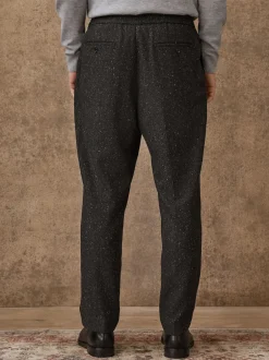 Next Gris de charbon de bois - Pantalon à chevrons texturé élégant coupe droite avec laine Best