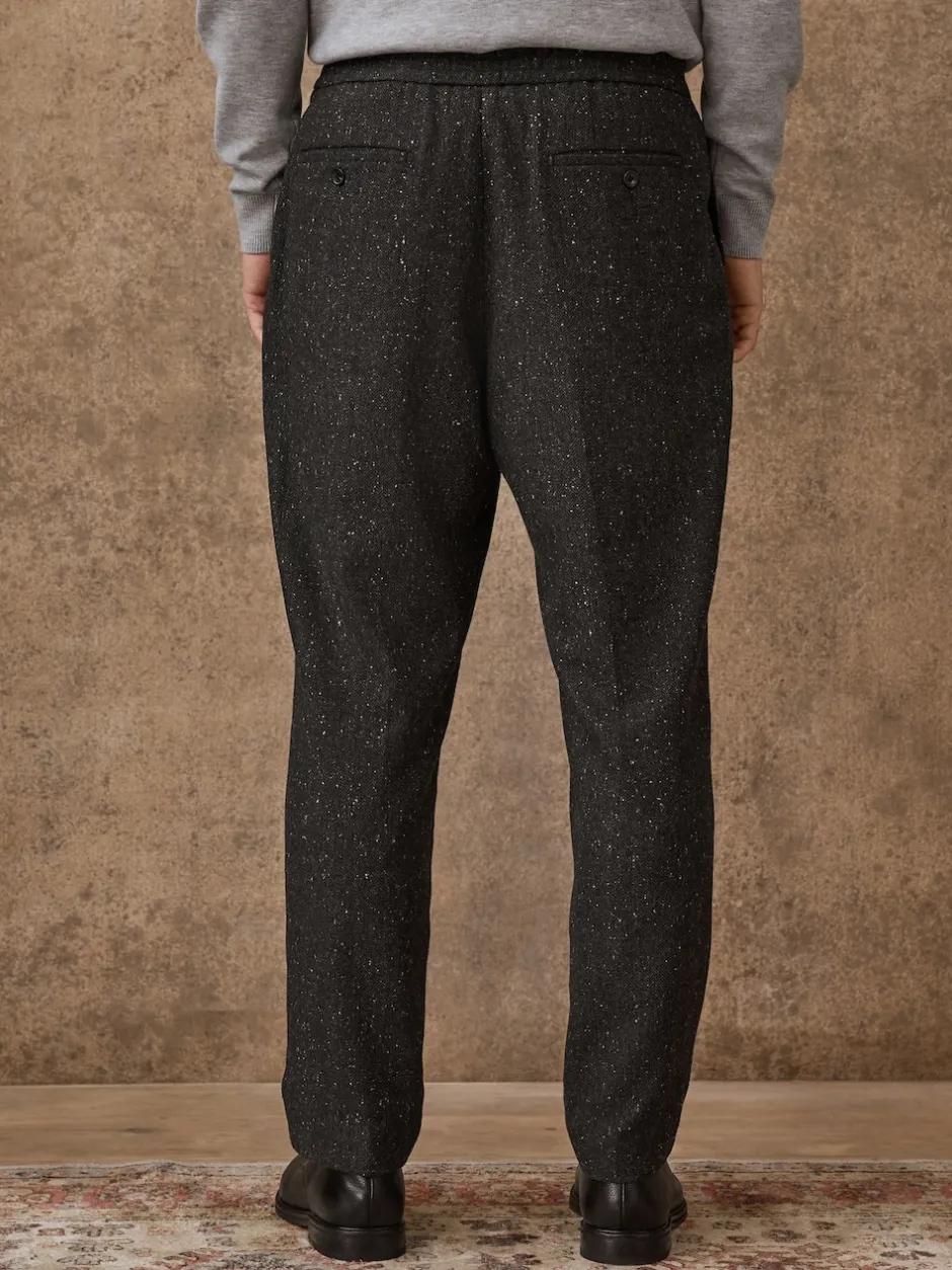 Next Gris de charbon de bois - Pantalon à chevrons texturé élégant coupe droite avec laine Best