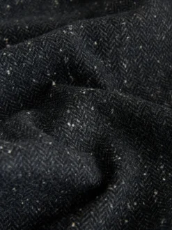 Next Gris de charbon de bois - Pantalon à chevrons texturé élégant coupe droite avec laine Best