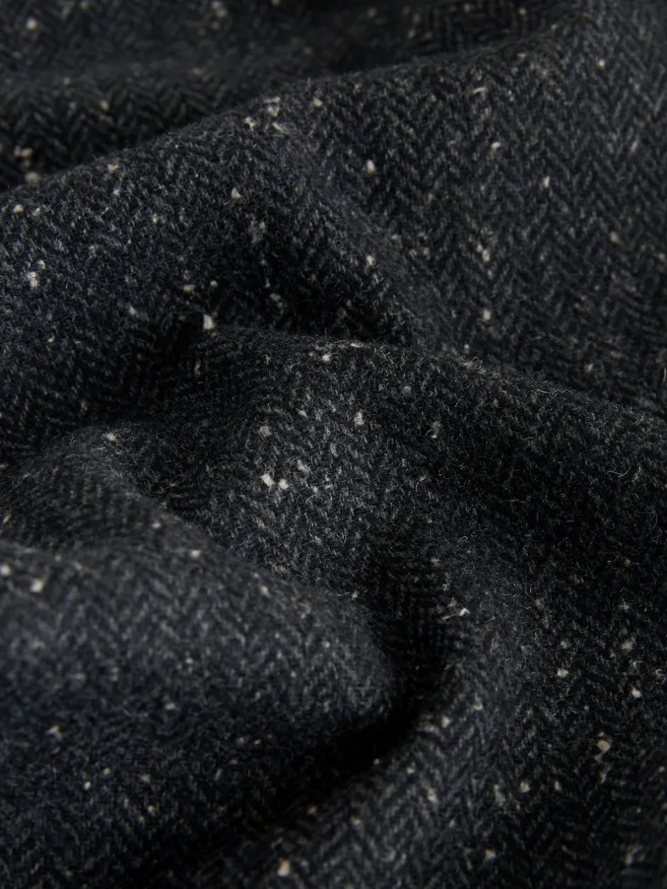 Next Gris de charbon de bois - Pantalon à chevrons texturé élégant coupe droite avec laine Best