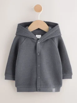 Next Gris de charbon de bois - Veste BÉBÉ légère en jersey texturé (0mois à2ans) Outlet