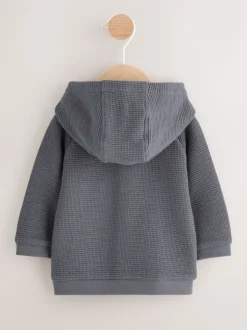 Next Gris de charbon de bois - Veste BÉBÉ légère en jersey texturé (0mois à2ans) Outlet