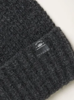 Fat Face Gris de charbon de bois - Bonnet effet gaufré FatFace New