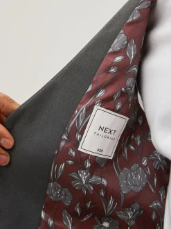 Next Gris de charbon de bois - Gilet à coupe régulière Sale