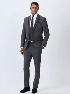 Next Gris de charbon de bois - Skinny Fit (Skinny Fit) - Pantalon de costume de smoking Sale