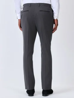 Next Gris de charbon de bois - Skinny Fit (Skinny Fit) - Pantalon de costume de smoking Sale