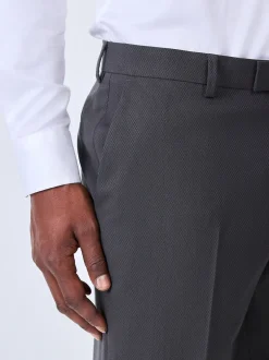 Next Gris de charbon de bois - Skinny Fit (Skinny Fit) - Pantalon de costume de smoking Sale