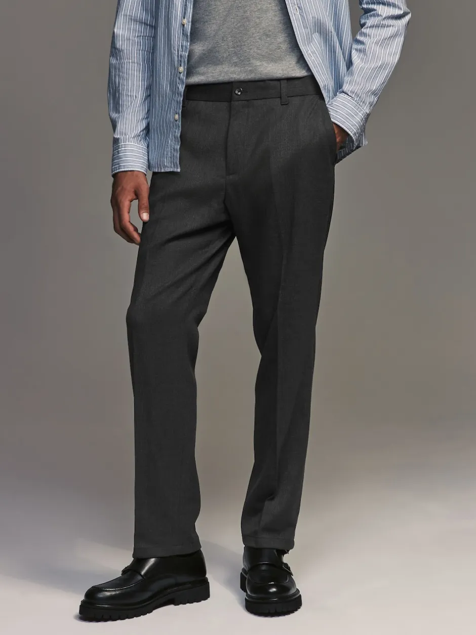 Next Gris de charbon de bois - Coupe classique Pantalons élégants With Wool Outlet