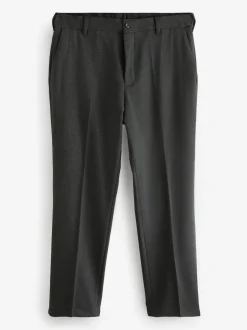 Next Gris de charbon de bois - Coupe classique Pantalons élégants With Wool Outlet