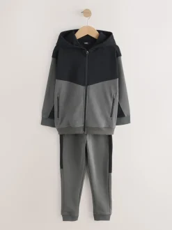 Next Gris de charbon de bois - Ensemble sweats à capuche et joggings Vêtements de sport Sale