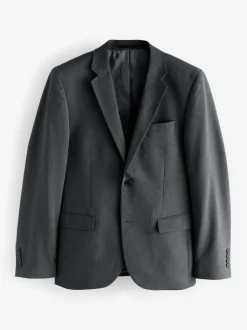 Next Gris de charbon de bois - Slim Fit (Slim Fit) - Veste de costume Essential Best