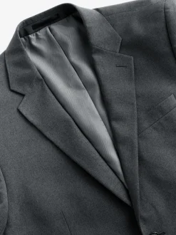 Next Gris de charbon de bois - Slim Fit (Slim Fit) - Veste de costume Essential Best