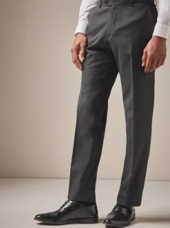 Next - Ajustement régulier - Pantalon intelligent stretch Gris de charbon de bois Discount