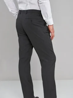 Next - Ajustement régulier - Pantalon intelligent stretch Gris de charbon de bois Discount