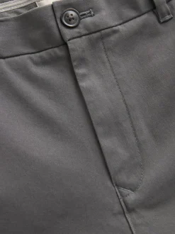 Next - Ajustement droit - Pantalon chino stretch Gris foncé