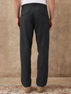 Next Gris foncé - Pantalon Heritage riche en coton Online