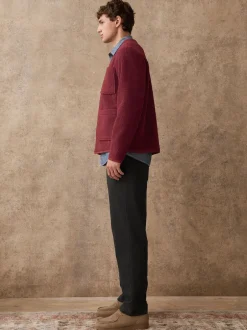 Next Gris foncé - Pantalon Heritage riche en coton Online