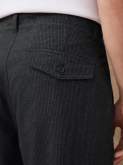 Next Gris foncé - Pantalon Heritage riche en coton Online