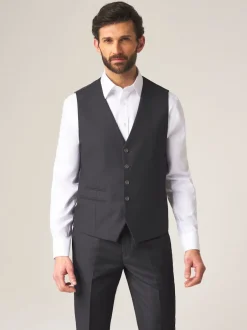 Skopes Gris foncé - Madrid Regular Fit Suit Waistcoat (gilet de costume à coupe régulière) Clearance