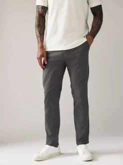 Next - Slim Fit (Slim Fit) - Pantalon chino stretch Gris foncé Hot
