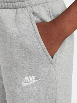 Nike - Pantalon de jogging Club en polaire coupe large Gris foncé chiné New