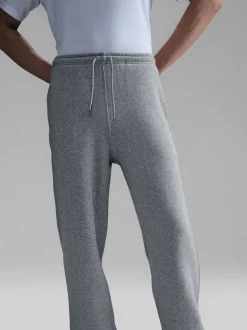 Nike Gris foncé chiné - Pantalon de jogging Club en polaire coupe large Online