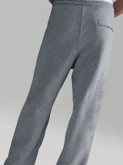 Nike Gris foncé chiné - Pantalon de jogging Club en polaire coupe large Online