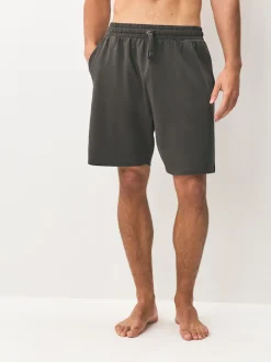 Next Gris foncé/noir - Lot de 2 shorts de jogging Loopback Soft Touch Sale