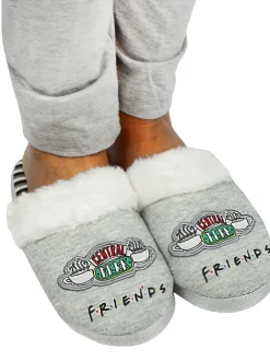 Vanilla Underground - Chaussons mules d’hiver femme Gris Friends