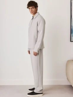 Next Gris glace - N. Premium Joggings doux au toucher Scuba Coupe ajustée Open