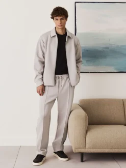 Next Gris glace - N. Premium Veste-chemise zippée en néoprène doux au toucher Online