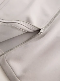 Next Gris glace - N. Premium Veste-chemise zippée en néoprène doux au toucher Online