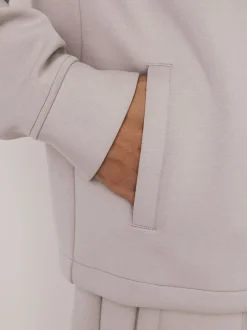 Next Gris glace - N. Premium Veste-chemise zippée en néoprène doux au toucher Online