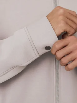 Next Gris glace - N. Premium Veste-chemise zippée en néoprène doux au toucher Online