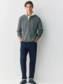 Next - Maillot de rugby Gris Herringbone Clearance