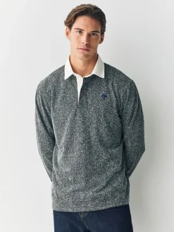 Next - Maillot de rugby Gris Herringbone Clearance