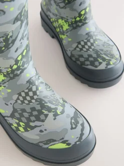 Next - Bottes en caoutchouc Gris imprimé Best