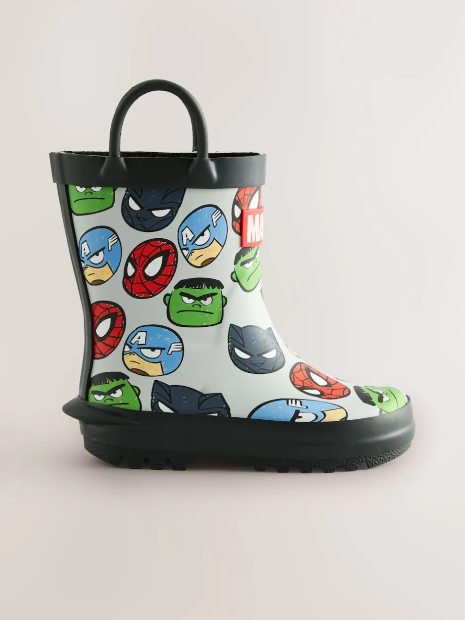 Next Gris Marvel - Bottes de pluie à poignée