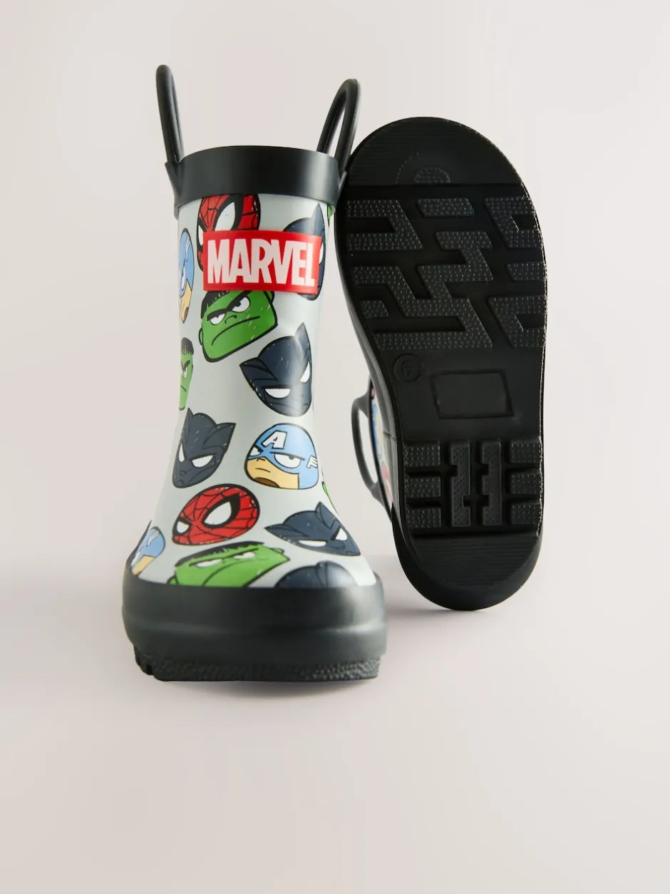 Next Gris Marvel - Bottes de pluie à poignée