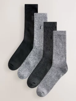Next Gris torsadé - Lot de chaussettes épaisses brodées 4 Sale