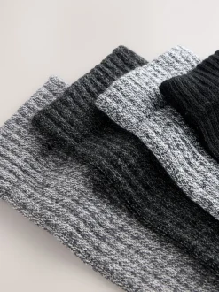 Next Gris torsadé - Lot de chaussettes épaisses brodées 4 Sale