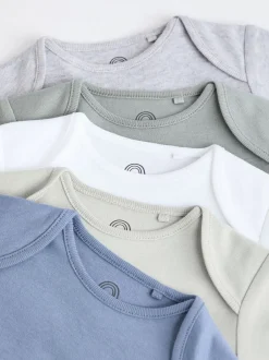 Next Gris/Blanc - Bodysuits Manches courtes 5 Pack New