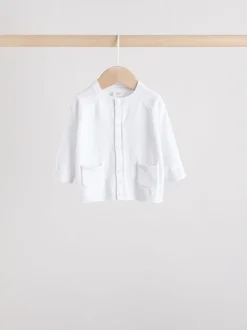 Next Gris/Blanc - Gris et blanc 2pk Cardigan bébé en maille Outlet